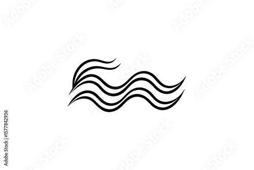 Simple Black and White Watering Can Illustration for Gardening and Horticulture