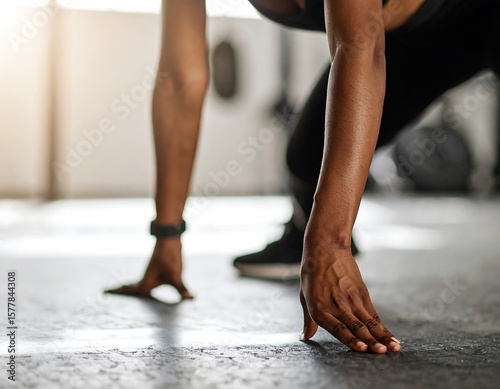 Person performing a fitness exercise