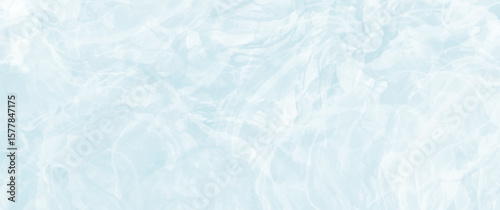 Blue vector watercolor texture. Christmas template for design. Winter hand drawn blue abstract vector illustration for background, cover design, poster, cards, flyer, social media, ads.