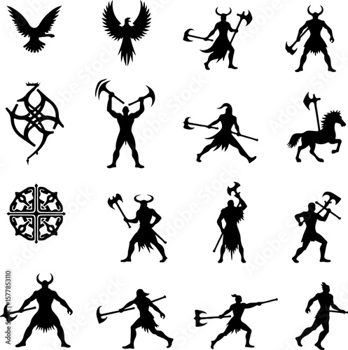Dark Fantasy Tattoo Art Collection – Skulls, Dragons, Hearts & Mythical Creatures lion vector


