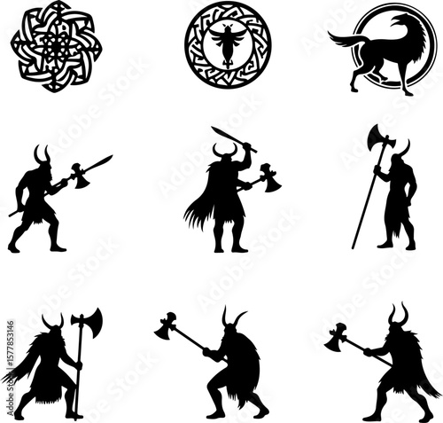 Dark Fantasy Tattoo Art Collection – Skulls, Dragons, Hearts & Mythical Creatures lion vector

