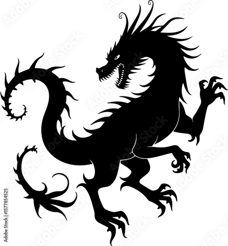 Dark Fantasy Tattoo Art Collection – Skulls, Dragons, Hearts & Mythical Creatures vector

