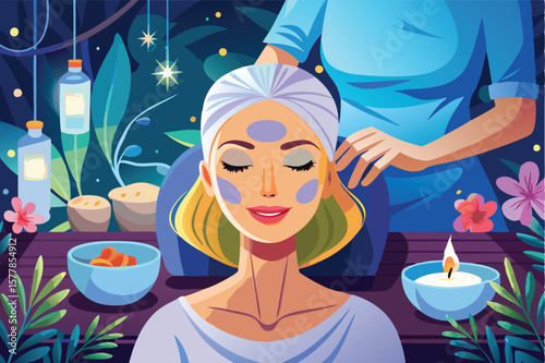 close up of woman's face therapist applying hydra facial