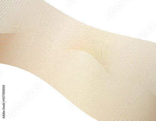Creative line art. art deco style for wedding invitation jpg Design elements. Wave of many sparkling lines. Abstract circle glow wavy shape on a white background isolated