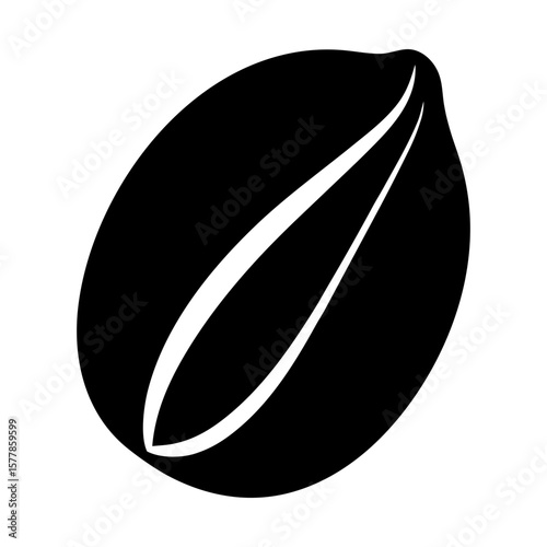 Seed graphic bean grain agriculture plant nature food vector silhouette