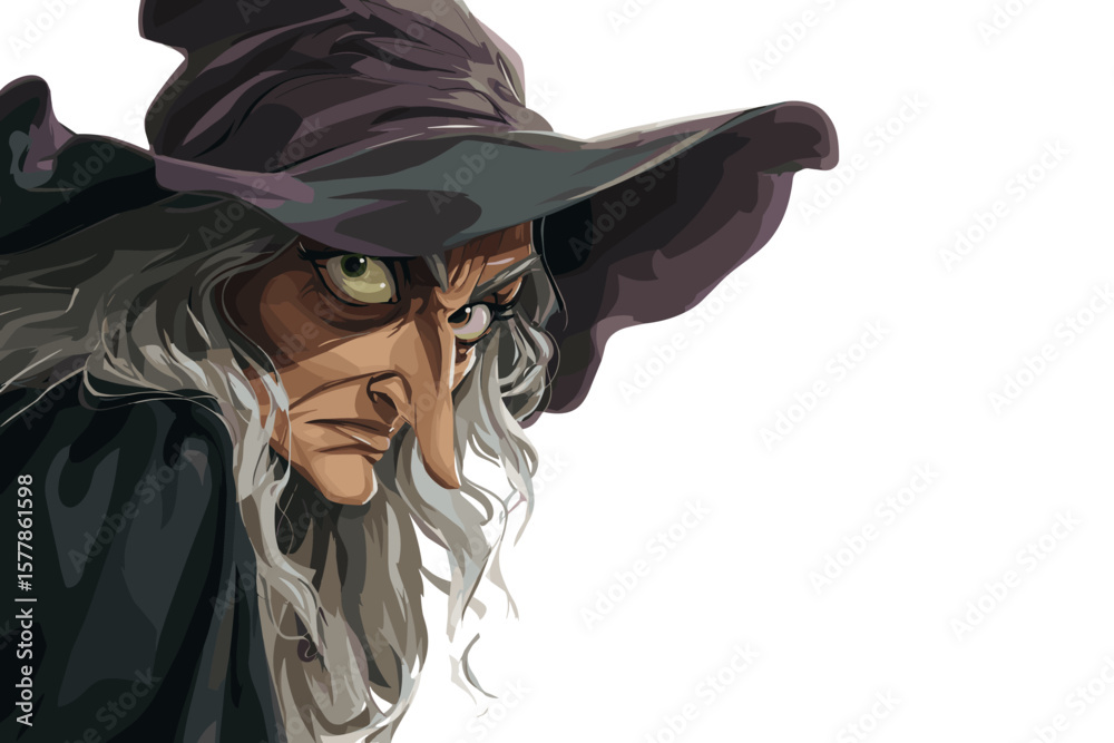 Fototapeta premium Scary Old Witch