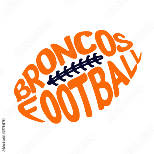 Broncos football vector 