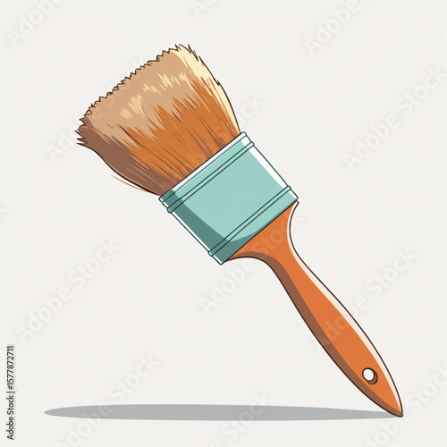 paintbrush isolated on white background