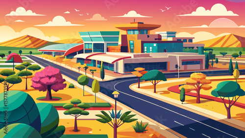 Lusaka, Zambia – Modern malls and wide roads stretch across rolling plains. Trees bloom beside cafés, and local culture shines in this peaceful urban blend.