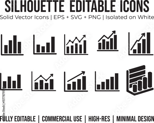Bar Chart Vector Icon | Data Metrics & Business Performance Symbol