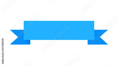 Download light blue ribbon vector graphic design element for decoration use now free