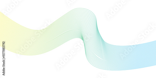 Abstract 3D illustration of a flowing transparent glass pattern with a woman's shoe design element