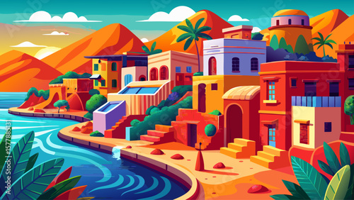 Djibouti City, Djibouti – Coral architecture meets Red Sea brilliance. Dry landscapes and colorful homes line narrow streets, warmed by equatorial light and coastal winds.