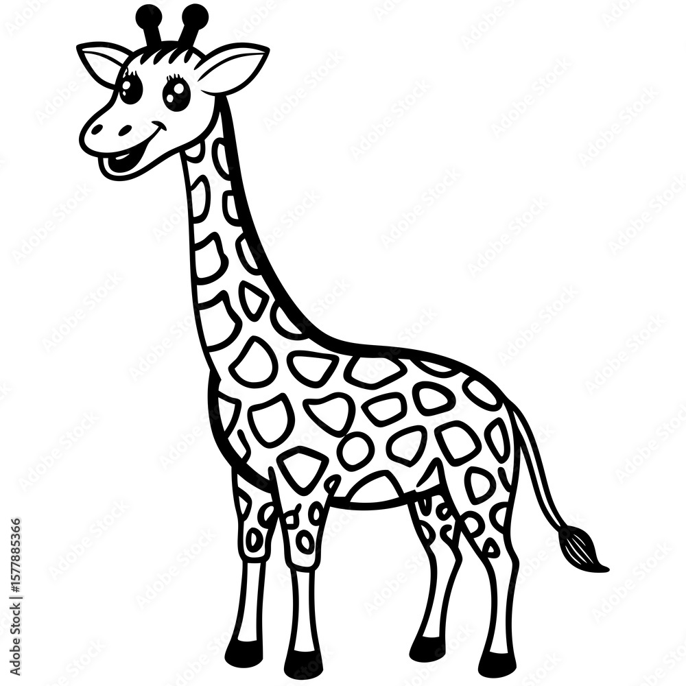 Fototapeta premium giraffe vector illustration