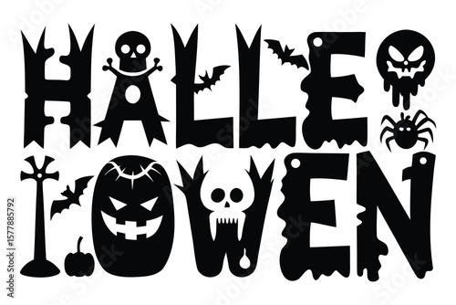 Spooky Halloween Typography Ghoulish Fonts and Festive Designs
