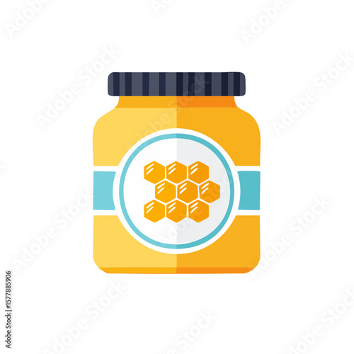 Jar of Honey Icon Isolated ...
