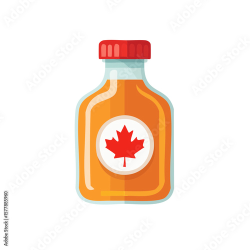 Maple Syrup Isolated on a Transparent Background 