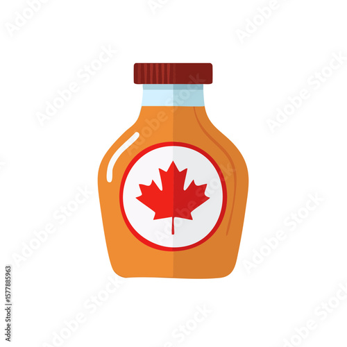 Maple Syrup Isolated on a T...
