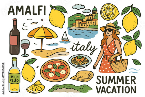 Lively summer vacation in Amalfi, Italy featuring local food, scenic views, and vibrant lemons