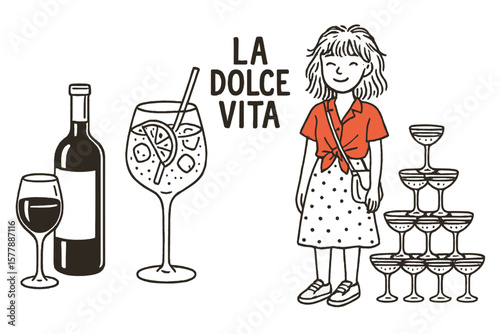 Celebrating life's pleasures with drinks and cheerful moments in a lively atmosphere