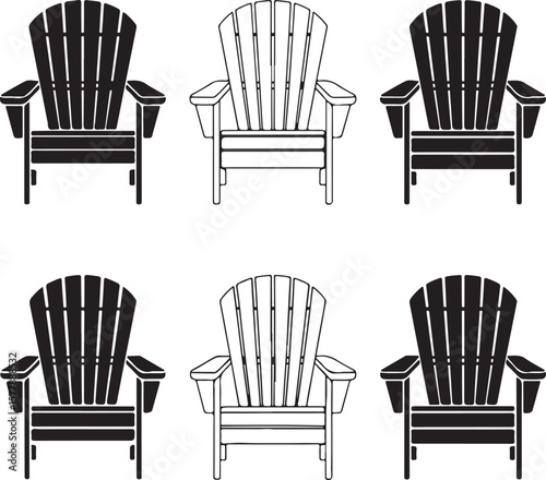 Chair silhouette vector illustration