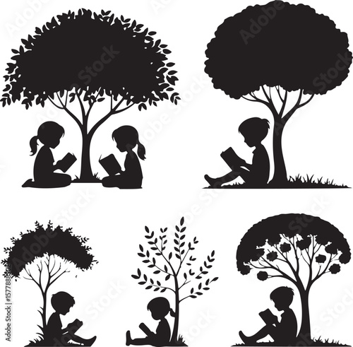 Tree silhouette vector illustration