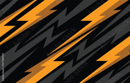 Minimalist sporty background with gradient jagged zigzag pattern