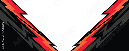 Minimalist Abstract Background with Sharp zigzag Gradient Lines and Copy Space area