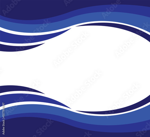 Clean and modern abstract background with dynamic blue curved lines template,