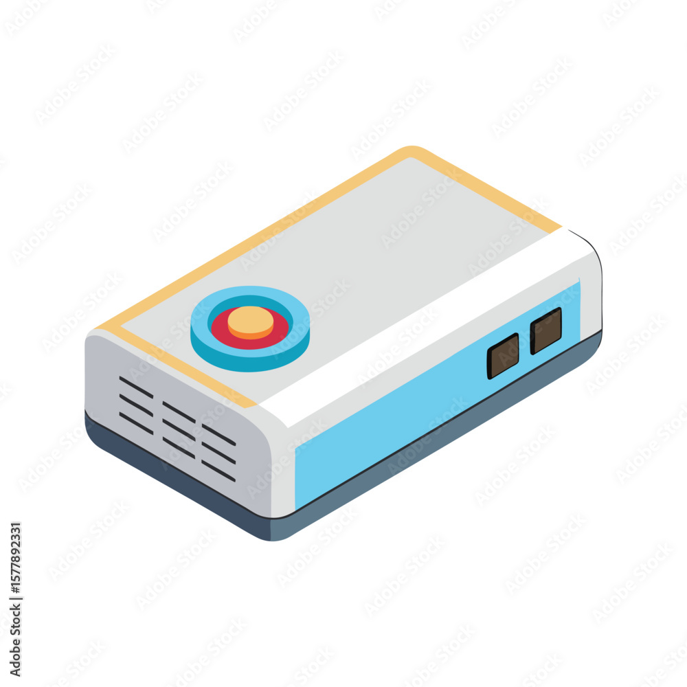 Fototapeta premium Wireless camera connected to router