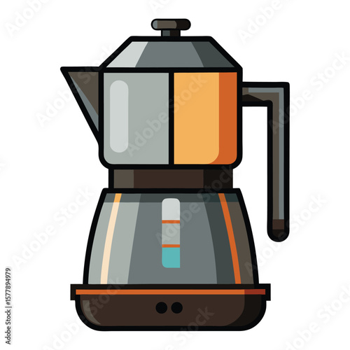 Coffee maker machine isolated on a white background