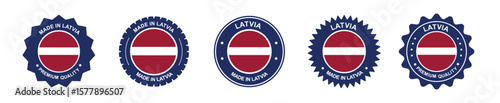 Free Download Latvia product labels set. latvia flag, premium made in latvia . Labels, seals, stamps, flags, icons - GFXLoad