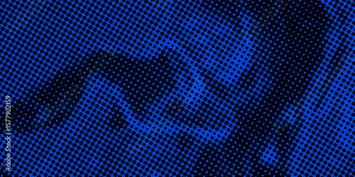 Many rows of balls changing color and rays - modern abstraction, computer generated background, 3D rendering