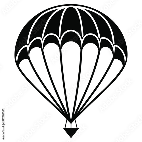 Parachute Silhouette Soaring Through the Skies