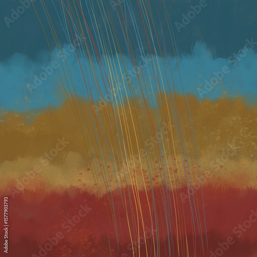 Abstract image for printing. Picture for modern interiors. The picture is painted by hand on a tablet.