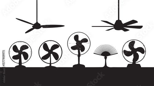 Various fans and ceiling fans electric fan ventilation