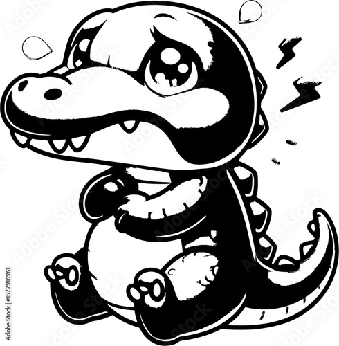 funny crocodile cartoon
