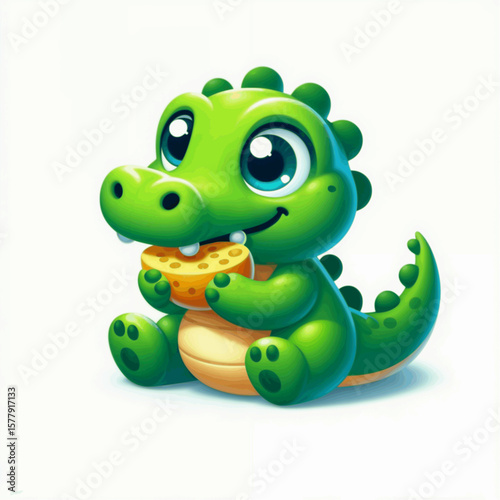 crocodile with a smile
