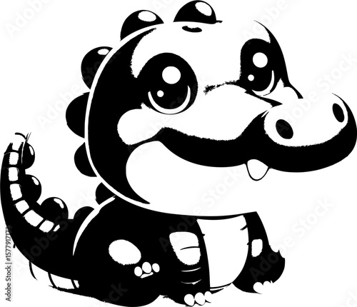 crocodile cartoon vector