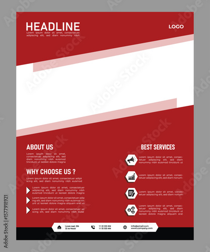 Modern cmyk flyer design with bold typography and geometric accents perfect for promotions and events