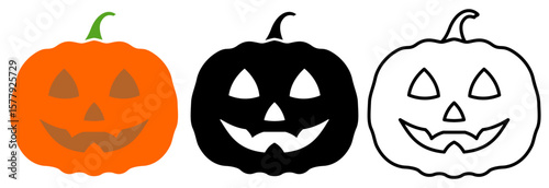 pumpkin icon, simple flat style, vector illustration, symbol, design logo template pictogram, for ui or ux isolated on white for mobile app, editable
