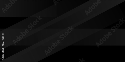 Dark deep black dynamic abstract vector background with diagonal lines. Modern creative halftone premium gradient.