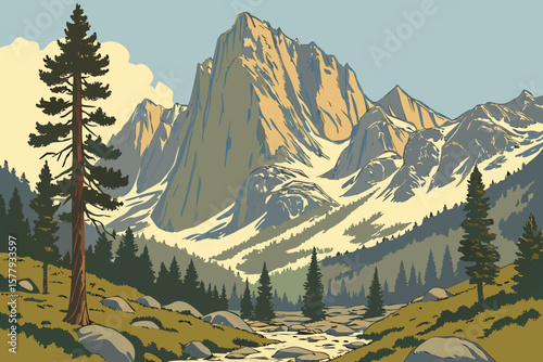 Stunning view of Eastern Sierras, great for travel, nature, and adventure content.