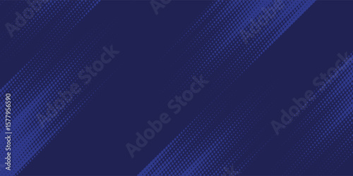 Bright navy blue dynamic abstract vector background with diagonal lines. Trendy classic color of 2020. 3d cover of business presentation banner for sale event