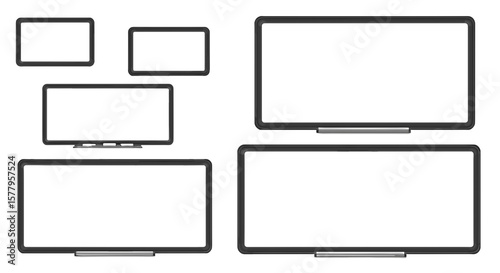 A modern display monitors. 