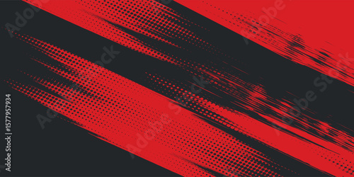 Background, contrast red and black color abstract template for business design. Technology style. You can use it for advertising, sports posters, templates, business presentations. Vector illustration
