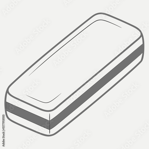 3D eraser icon