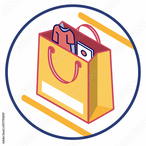 3D online store icon