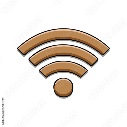 Wifi Connection Signal Icon - Wireless Internet Connectivity Symbol