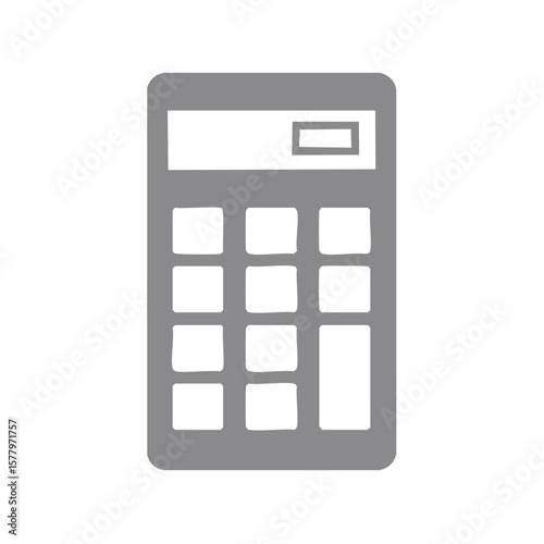 Stylized calculator icon symbolizing finance math accounting calculation business and mathematical tool concept